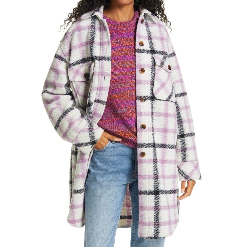 Samsoe Samsoe Galatea Plaid Oversized
Shirt Jacket